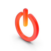 Shutdown Symbol Glowing PNG & PSD Images