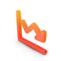 Trend Down Symbol PNG & PSD Images