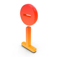 Wrong Direction Symbol Glowing PNG & PSD Images