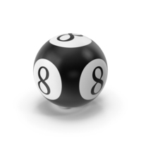 Bingo Ball 8 PNG & PSD Images