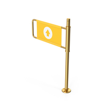 Gold Access Control Gate PNG & PSD Images