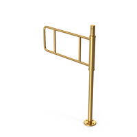 Gold Access Control Gate PNG & PSD Images