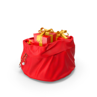 Open Santa Claus Bag With Gifts PNG & PSD Images
