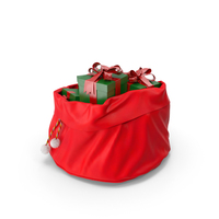 Open Santa Claus Bag With Gifts PNG & PSD Images