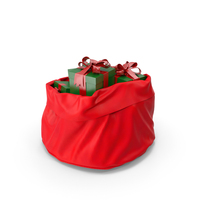 Open Santa Claus Bag With Gifts PNG & PSD Images