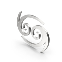 Cancer Astrology Symbol Silver PNG & PSD Images