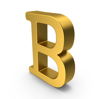 Gold Letter B PNG & PSD Images