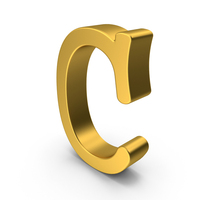 Gold Letter C PNG & PSD Images