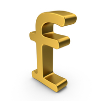 Gold Lowercase Letter F PNG & PSD Images