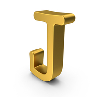 Gold Letter J PNG & PSD Images
