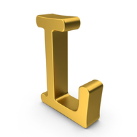 Gold Letter L PNG & PSD Images