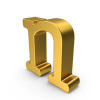 Gold Lowercase Letter N PNG & PSD Images