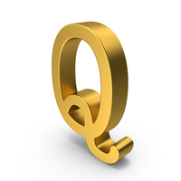 Gold Letter Q PNG & PSD Images