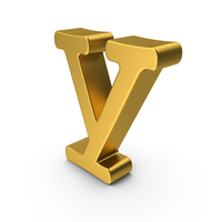 Gold Lowercase Letter Y PNG & PSD Images