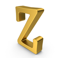 Gold Letter Z PNG & PSD Images