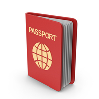 Red Cartoony Passport PNG & PSD Images