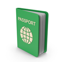 Green Cartoony Passport PNG & PSD Images