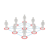 Connected People Paper Figures PNG & PSD Images