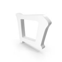 Chinese Alphabet Letter O Icon White PNG & PSD Images