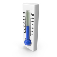 Cartoon Blue Thermometer PNG & PSD Images
