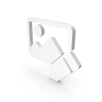 Edit Photo Icon White PNG & PSD Images