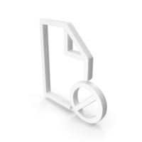 Files Document Cancel Icon White PNG & PSD Images