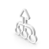 Out Line Merge Arrows Icon White PNG & PSD Images