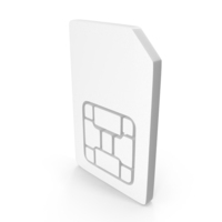 Sim Card Icon White PNG & PSD Images