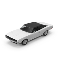 White Classic Muscle Car PNG & PSD Images