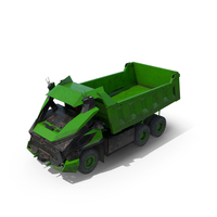 Dirty Autonomous Electric Dump Truck PNG & PSD Images