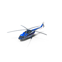 Interethnic Helicopter MI-171 A3 Blue PNG & PSD Images