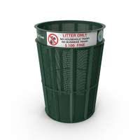 New York City Public Trash Can PNG & PSD Images