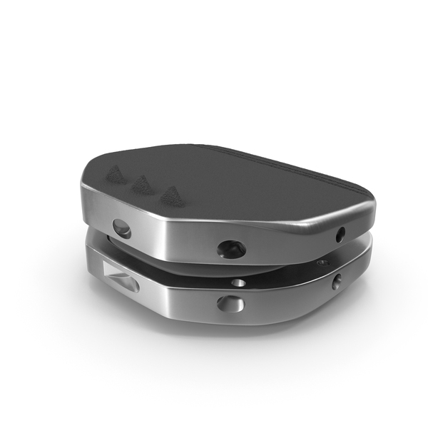 Spinal Lumbar Disc Prosthesis Implant PNG & PSD Images
