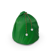 Santa Claus Green Bag PNG & PSD Images
