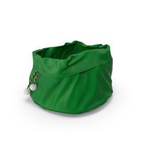 Santa Claus Open Green Bag PNG & PSD Images