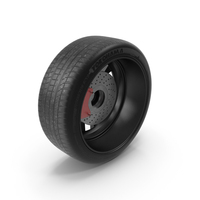 Yokohama Performance Car Tire With Alloy Wheel PNG & PSD Images