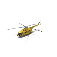 Yellow Transport Cargo Helicopter PNG & PSD Images