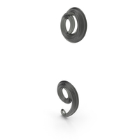 Black Glass Semicolon PNG & PSD Images