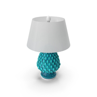 Aqua Raindrop Ceramic Table Lamp PNG & PSD Images