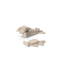 Collapsed Wooden Block Game PNG & PSD Images