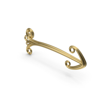 Gold Right Left Arrow Sign PNG & PSD Images