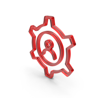 Business Person Setting Icon Glass PNG & PSD Images