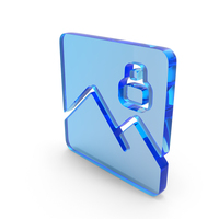 Glass Image Lock Icon PNG & PSD Images