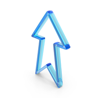 Glass Up Arrow Outline Icon PNG & PSD Images