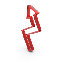 Glass Zig Zag Up Arrow Outline Icon PNG & PSD Images