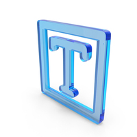 Glass Text Button Icon PNG & PSD Images