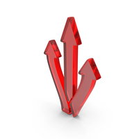 Glass Three Way Direction Icon PNG & PSD Images