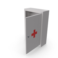White Open Medicine Cabinet PNG & PSD Images