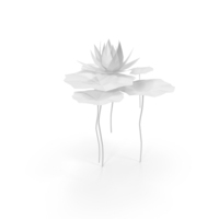 Monochrome Paper Water Lily PNG & PSD Images