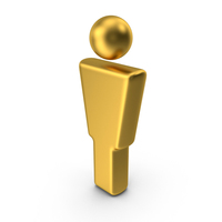 Gold Man Symbol PNG & PSD Images